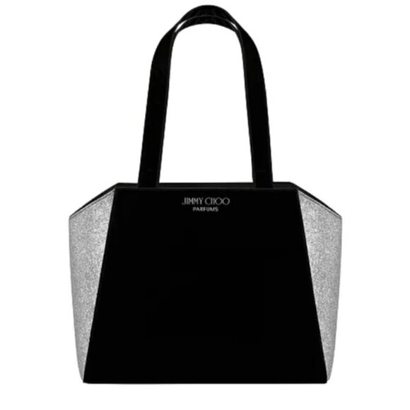 Jimmy Choo Tote - Black and Silver Sparkly Bag NWT - Picture 1 of 4